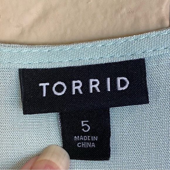 TORRID Fit And Flare Slub Sleeveless Corset Top Lightweight Casual Size 5 5X - Picture 9 of 12